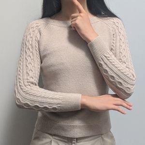 Oatmeal Raglan Sleeve Sweater
